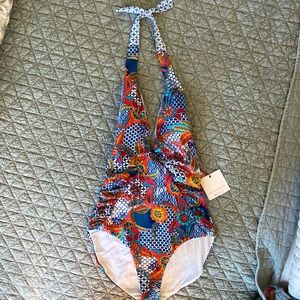 Red Carter one piece bathing suit